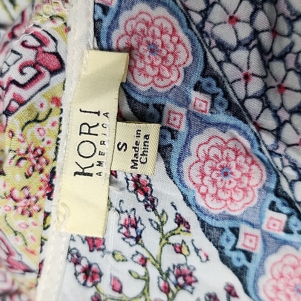Kori America Floral Patchwork Bohemian Dress Size S - Picture 7 of 8